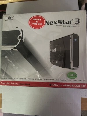 NexStar.3 (NST-360SU-BK) External 3.5" Hard Drive Enclosure, eSATA & USB 2.0 Int - Image 1 of 4