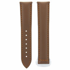 20MM LEATHER BAND WATCH STRAP PUSH BUTTON FOR SEAMASTER PLANET L/BROWN ORANGE