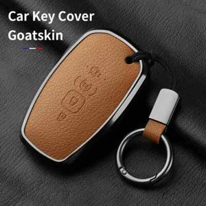 Metal Leather Car Key Case Cover For Lincoln Continental Navigator Z MKZ MKC MKX - Picture 1 of 37