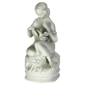 Antigua figura clásica de porcelana bisque Parian Ware C1880 - Imagen 1 de 10