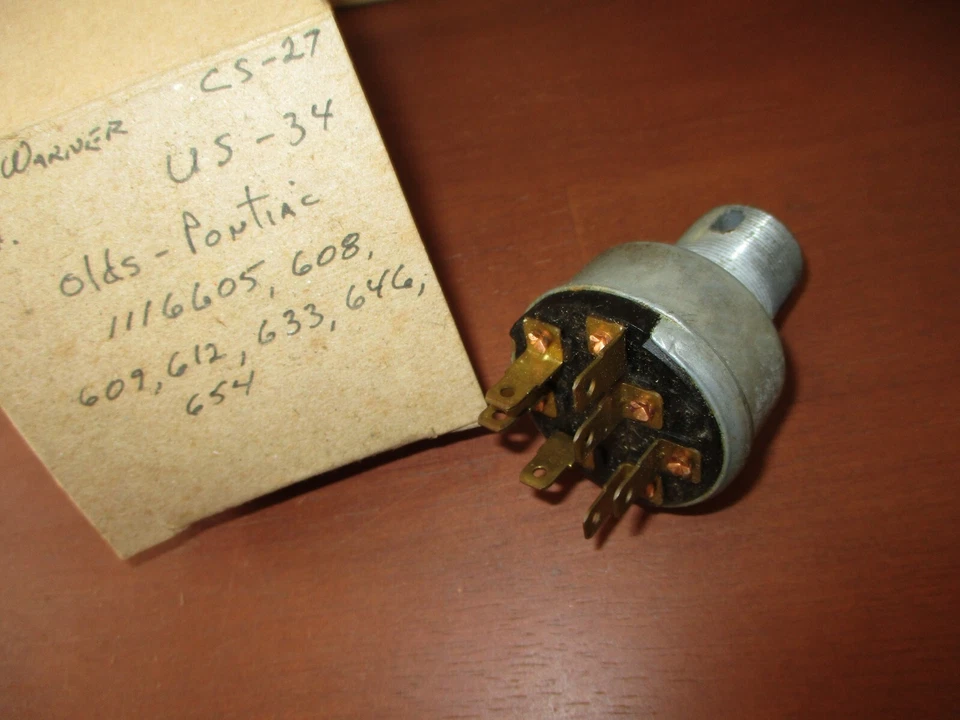 1962 1963 1964 1965 + Oldsmobile y Pontiac + Interruptor de encendido Nuevo de Lote Antiguo Foto 1 de 1