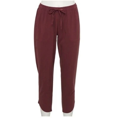 Pantalones capri Sonoma Easy Pull-On granate talla XXL nuevos con etiquetas Foto 1 de 3