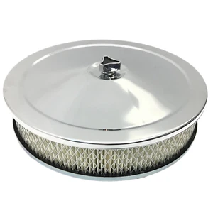 CHROME AIR CLEANER FILTER ASSEMBLY 9X2 2-5/16 HOLDEN STROMBERG - Picture 1 of 4