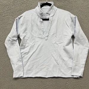 Top Frank & Eileen donna S bambino blu Patrick Popover triplo pile minimalista - Foto 1 di 12