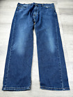 Levis 505 Jeans Mens 40x30 Blue Red Tab Medium Wash Straight Leg Denim Casual