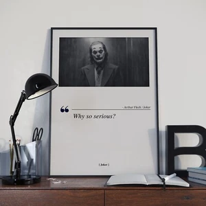 Joker Movie Poster Print, Movie Quote - Unframed - Picture 1 of 3
