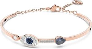 Swarovski Symbolic Bangle Evil Eye, Blue, Mixed Metal Finish - Picture 1 of 4