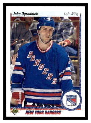 1990 Upper Deck #258 John Ogrodnick - New York Rangers - Image 1 of 2