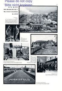 Mansfelder Land 1 Seite Fotoabb 1931 Krughütte Eisleben Silberhütte Hettstedt + - Bild 1 von 2