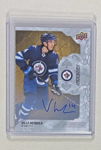 Ville Heinola C 2019-20 Upper Deck Engrained Autographs Oak #73 Winnipeg Jets - Picture 1 of 2