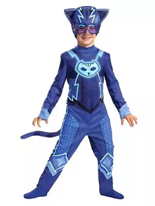 Toddler Boys Pj Masks Blue Catboy Glow In The Dark Halloween Costume 3T-4T - Picture 1 of 1