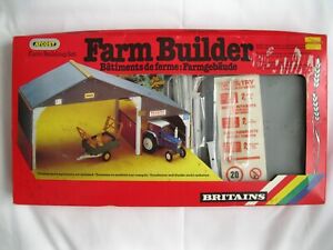 Britains Farm 4708 Farm Builder Set Barn Atcost Vtg Box Bent & damaged Sealed?