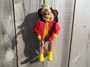 Vintage Disney Alice In Wonderland Rabbit March Hare Marionette Puppet - Picture 1 of 10