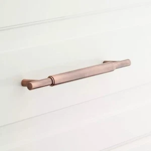 Signature Hardware Colmar 3-3/4” Brass Cabinet Pull In Antique Copper - Picture 1 of 2