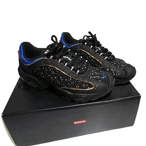 Size 8.5 - Nike Supreme x Air Max Tailwind 4 Black Cobalt - Picture 1 of 11