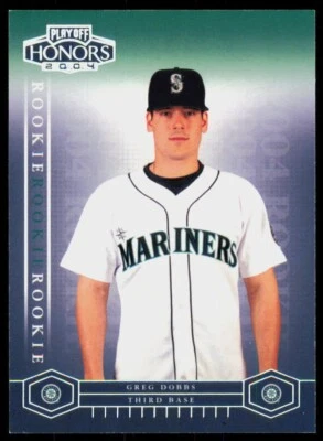 2004 Playoff Honors Greg Dobbs Rookie /1999 Seattle Mariners #242 - Image 1 of 2