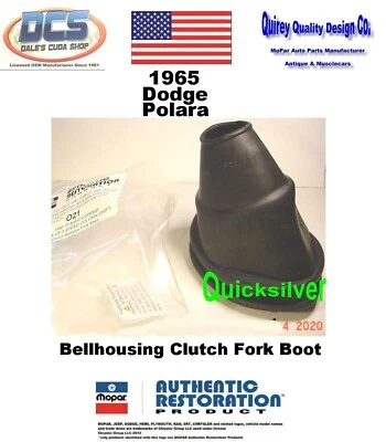 1965 Dodge Polara Manual Transmision Clutch Fork Rubber Boot 2260021 MoPar USA - Image 1 of 2