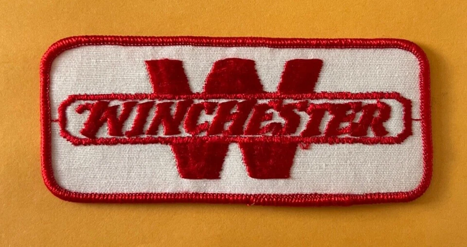Vintage Winchester patch, Sew on Winchester patch, Winchester Rifles patch