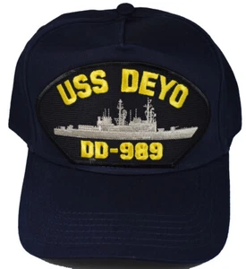 USS DEYO DD-989 HAT - NAVY BLUE - Veteran Owned Business - Picture 1 of 1