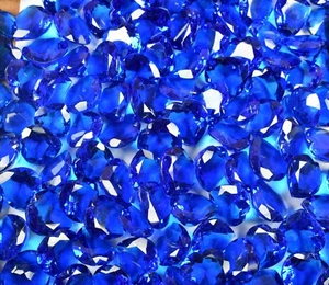 1 Teile London Blau Topas Edelstein 60-70 Karat Ca. Herz Form - Bild 1 von 8