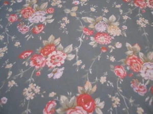 5 YDS -RALPH LAUREN FLORAL GREEN COTTON QUILTING  FABRIC  RARE - Picture 1 of 3