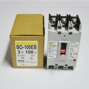 1PS New For TECO BO-100EB 3P 100A Circuit Breaker In Box Free Shipping - Picture 1 of 4