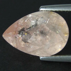 4.50Cts Beautiful Natural Peach Pink Color Morganite Pear Shape For Pendant - Picture 1 of 3