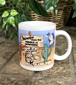 Howdy From The Middle Of Nowhere Bussard Kaffee Tee Tasse Becher - Bild 1 von 7