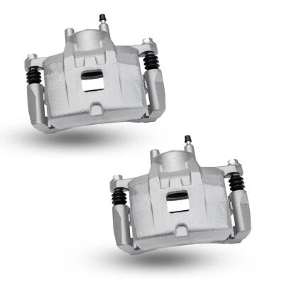 2X Front Brake Calipers w/Bracket fit07-17 Dodge Avenger V6 Jeep Patriot Compass - Image 1 of 4