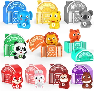 Learning Toys for 1 2 3 Year Old Toddlers, 20Pcs Animal Toys Montessori Counting - Picture 1 of 12