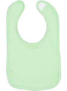 Baby Jersey Bib,  100% Cotton,   Mint - Picture 1 of 1