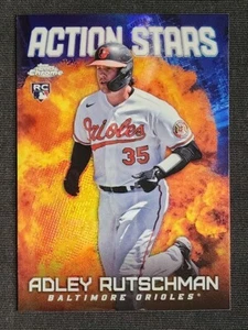 2023 Topps Chrome Update Adley Rutschman RC Action Stars Insert Refractor #ASC-1 - Picture 1 of 2