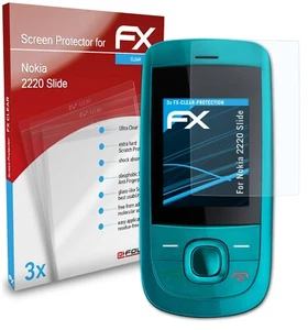 atFoliX 3x Protecteur d'écran pour Nokia 2220 Slide clair - Photo 1 sur 9