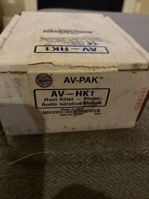 RDL AV-HK1 HUM KILLER Stereo Audio Isolation Transformer - Image 1 of 2