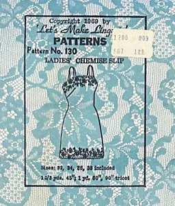 Vintage 1969 Let's Make Dessous Nähmuster ungeschnitten Damen Hemd Slipper Büste 32-38 - Bild 1 von 4