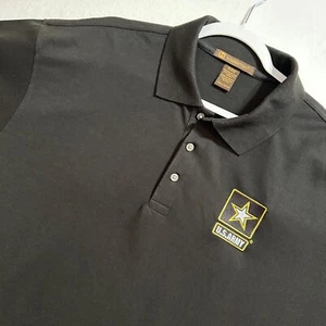 U.S. Army Herren Poloshirt Harriton Größe 3XL Kurzarm schwarz - Bild 1 von 8