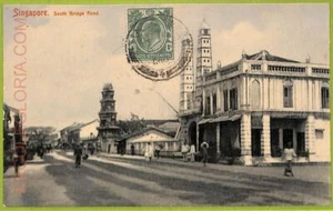ae9271 - SINGAPORE -  VINTAGE POSTCARD - South Bridge Road - 1910 - Picture 1 of 1
