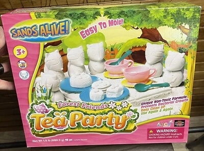 Sands Alive! “Forest Friends Tea Party” Play Set Non Toxic MCA Brand New In Box - Image 1 of 4