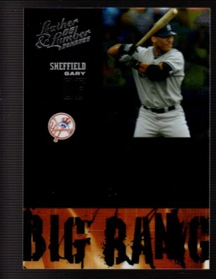 2005 Donruss Leather and Lumber Big Bang #12 Gary Sheffield SERIAL #1289/2000 - Image 1 of 2