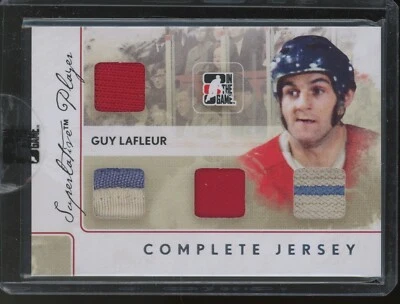 Parche completo de camiseta 2009-10 ITG Superlative Vol 2 Hockey Guy Lafleur SCJ-11/9 Foto 1 de 2