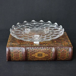 Fostoria American Pattern 3 Footed 7" Cake Plate - Picture 1 of 4