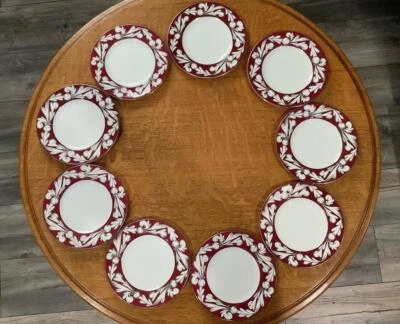 China de hueso Wedgwood Coronation 6 pulgadas Platos de pan, W3369 - Juego de 9 Foto 1 de 4