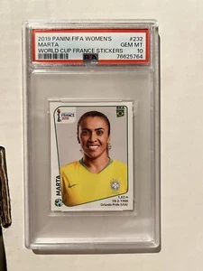 2019 Panini Women's World Cup Stickers Marta PSA 10 - Picture 1 of 1