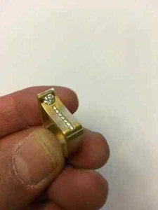 .6Ct Round Lab Created Diamond Eternity Wedding Mens Ring 14k Yellow Gold Plated - Picture 1 of 5