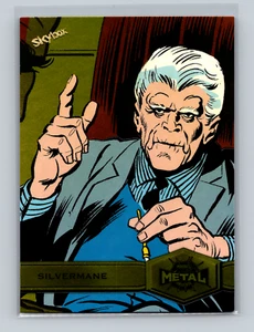 2021 Skybox Spider-Man Marvel Metal Universe Yellow FX Silvermane #182 - Bild 1 von 2