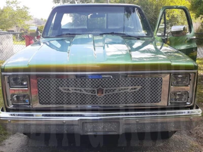 1973-1987 Chevy C10 GMC C/K truck chrome mesh grill Tiarra grille light up badge - Image 1 of 4