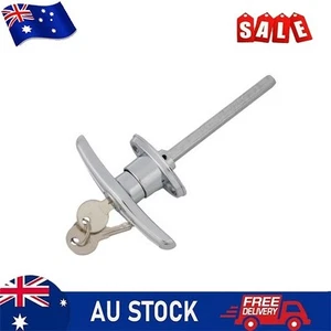 Polished T Handle Rear Fix Door Lock For Garages And Sheds Keyed To Differ - Picture 1 of 20