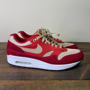 Nike Air Max 1 Premium Retro Mushroom Red Curry Mushroom 908366-600 Men's 10 - Picture 1 of 12