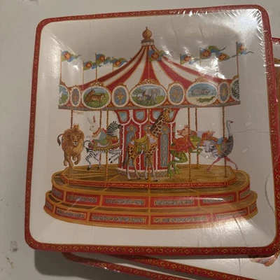 Platos de papel para ensalada/postre Caspari Foto 1 de 4