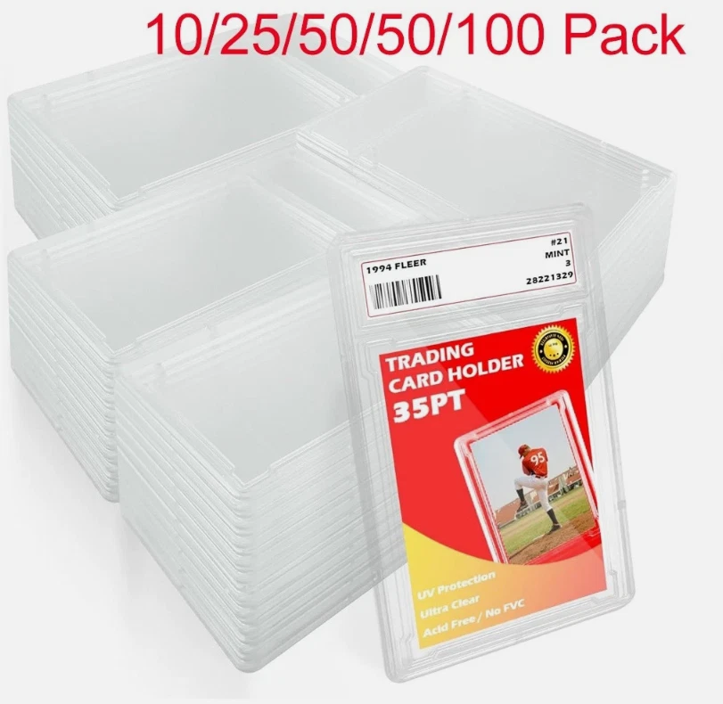 KEJEA 10-100PCS Empty Graded Card Holder PSA Style Slab Case For Pokemon 35PT Cards
